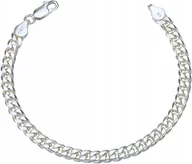 Bransolety męskie - BRANSOLETKA SREBRNA MĘSKA PANCERKA DIAMENTOWANA SREBRO PRÓBA 925 ORYGINALNA - miniaturka - grafika 1