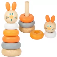 Zabawki interaktywne dla dzieci - Small foot, Królik, drewniana układanka - miniaturka - grafika 1