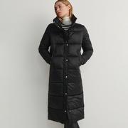 Płaszcze damskie - Reserved - Pikowany płaszcz ze stójką - Czarny - miniaturka - grafika 1