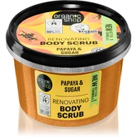 Peelingi i scruby do twarzy - Organic Shop Soczysta Papaja Organiczny Peeling Do Ciała 250ml - miniaturka - grafika 1