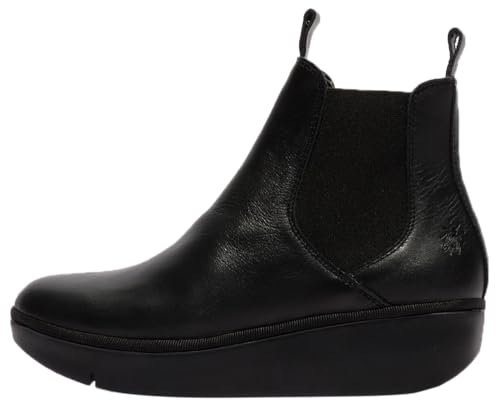 Fly London Damskie botki JERY536FLY, czarne, 42 EU, Czarny, 9 UK