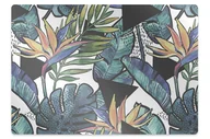 Podnóżki, podpórki, podkładki - Mata na podłogę pod krzesło Liście palmowe 120x90 cm - miniaturka - grafika 1
