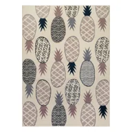 Dywany - Dywan HEOS 78464 krem / róż / niebieski / szary ANANAS beżowy 190x270 cm - miniaturka - grafika 1