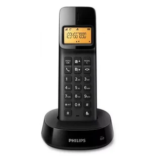 Telefon bezprzewodowy Philips D1601B - Telefony stacjonarne - miniaturka - grafika 1