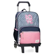 Plecaki szkolne i tornistry - Pepe Jeans Noni Denim Plecak szkolny z wózkiem Wielobarwny 30x40x12 cms Poliester 14,4L by Joumma Bags, Wielobarwny, plecak szkolny na kółkach - miniaturka - grafika 1