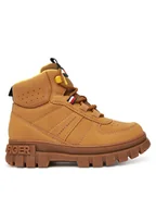 Buty dla chłopców - Tommy Hilfiger Trzewiki T3X5-34129-1696 S Brązowy - miniaturka - grafika 1