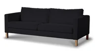 Pokrowce na meble - Dekoria pl pl Pokrowiec na sofę Karlstad rozkładaną czarny 224 x 89 x 64 cm Etna 1017-705-00 - miniaturka - grafika 1