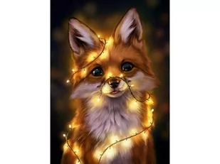 Haft Diamentowy, Obraz, Mozaika Diamentowa Diamond Painting, Lisek 30X40Cm - Malowanie po numerach - miniaturka - grafika 1