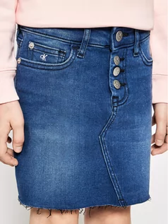 Sukienki i spódniczki dla dziewczynek - Calvin Klein Jeans Spódnica Aline IG0IG00789 Granatowy Regular Fit - grafika 1