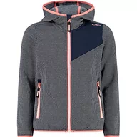Kurtki i płaszcze dla dziewczynek - CMP - Kid G Jacket Fix Hood, Girl, B.Blue-Ice, 140 - miniaturka - grafika 1