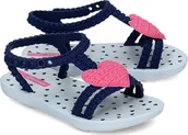 Buty dla dziewczynek - Ipanema Sandały dziecięce 81997 20108 granatowo-białe r. 22/23 - miniaturka - grafika 1
