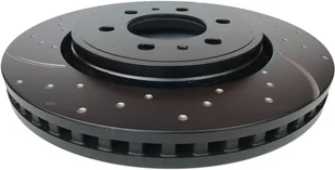 Przednie klocki YellowStuff + NAWIERCANE NACINANE tarcze hamulcowe EBC seria GD Ford F-150 2010- - Tarcze hamulcowe - miniaturka - grafika 16