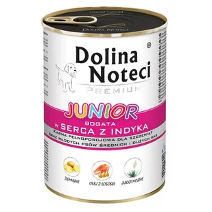 Dolina Noteci Premium Junior Małe rasy serca indyka i wątróbka gęsi 400 g - Mokra karma dla psów - miniaturka - grafika 1