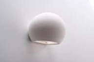 Lampy ścienne - Sollux Lighting Kinkiet ceramiczny GLOBE CAFÉ AU LAIT - miniaturka - grafika 1