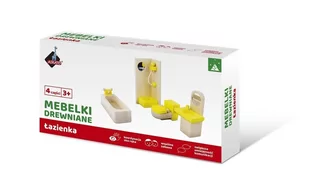 Askato Mebelki drewniane - łazienka - Akcesoria dla lalek - miniaturka - grafika 1