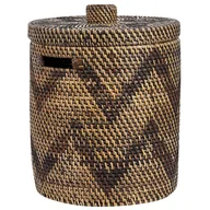 Kosze wiklinowe - Kosz rattanowy naturalny BOHOROK - miniaturka - grafika 1