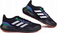 Buty sportowe męskie - Buty Męskie Adidas Runfalcon 3 Tr Czarno-zielono-fioletowe HP7570 r 41 1/3 - miniaturka - grafika 1