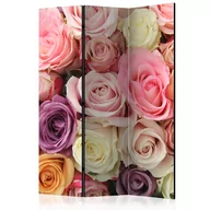 Parawany - Parawan 3-częściowy - Pastelowe róże [Room Dividers] (rozmiar 135x172) - miniaturka - grafika 1
