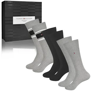 TOMMY HILFIGER Skarpety Męskie Bawełna Zestaw Prezent 3 Pary Rozmiar 43/46 - Skarpetki męskie - miniaturka - grafika 1
