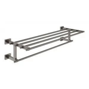 GROHE 40512AL1 Essentials Cube Półka z wieszakiem na ręczniki - Półki łazienkowe - miniaturka - grafika 1