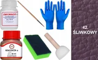 Środki do obuwia i ubrań - ŚLIWKOWY 42 Renoskór ZESTAW DO RENOWACJI SKÓRY LICOWEJ Farba Zmywacz LAKIER - miniaturka - grafika 1