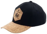 Czapki męskie - CZAPKA Z DASZKIEM KORKOWYM BEJSBOLÓWKA KLASYCZNA PATROLÓWKA CZARNA - miniaturka - grafika 1
