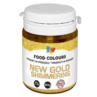 Dodatki do ciast w proszku - Barwnik spożywczy w proszku Food Colours 20g Złoty połysk (Shimmering Gold) - miniaturka - grafika 1