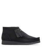 Botki męskie - Clarks Trzewiki Wallabee Evo Bt 26172823 Czarny - miniaturka - grafika 1