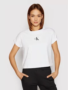 Koszulki i topy damskie - Calvin Klein Jeans T-Shirt J20J216353 Biały Regular Fit - grafika 1