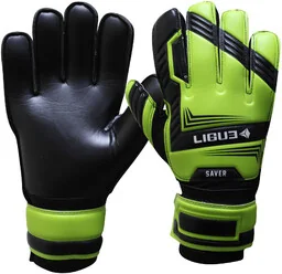 Rękawice bramkarskie Ligue Saver black-green - Piłka nożna - miniaturka - grafika 1
