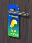 Akcesoria do drzwi - Zawieszka na klamkę - ZGAŚ ŚWIATŁO - miniaturka - grafika 1