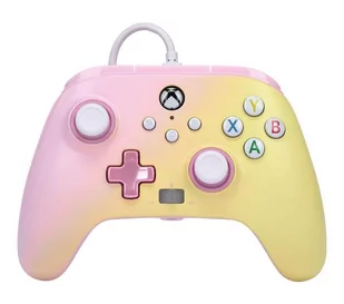 PowerA Enhanced Pink Lemonade do Xbox Series X/S, Xbox One, PC - przewodowy - Kontrolery gier na PC - miniaturka - grafika 1