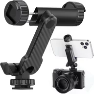 Selfie stick - Uchwyt adapter do telefonu na statyw aparat kamerę gwint 1/4 uniwersalny obrotowy selfie Czarny - miniaturka - grafika 1