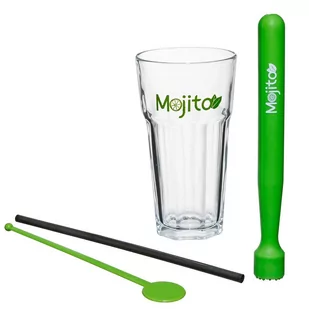Secret de Gourmet Szklanki MOJITO zestaw 13 elementów mohito drink szklanki do zimnych napojów B00NLH3RYA - Pozostałe akcesoria barmańskie - miniaturka - grafika 1