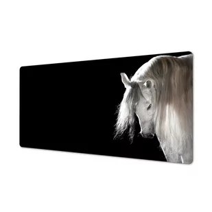 Mata na biurko 120x60 wzór ozdobna Biały koń rumak, ArtprintCave - Podkładki na biurko - miniaturka - grafika 1