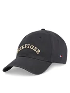 Czapki i chusty sportowe męskie - Tommy Hilfiger Czapka z daszkiem Th Monotype Soft 6 Panel Cap AM0AM13165 Czarny - miniaturka - grafika 1
