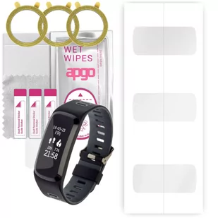 3x Folia hydrożelowa do Garett Fit 15 - apgo Smartwatch Hydrogel Protection Ochrona na ekran smartwatcha - Akcesoria do smartwatchy - miniaturka - grafika 1