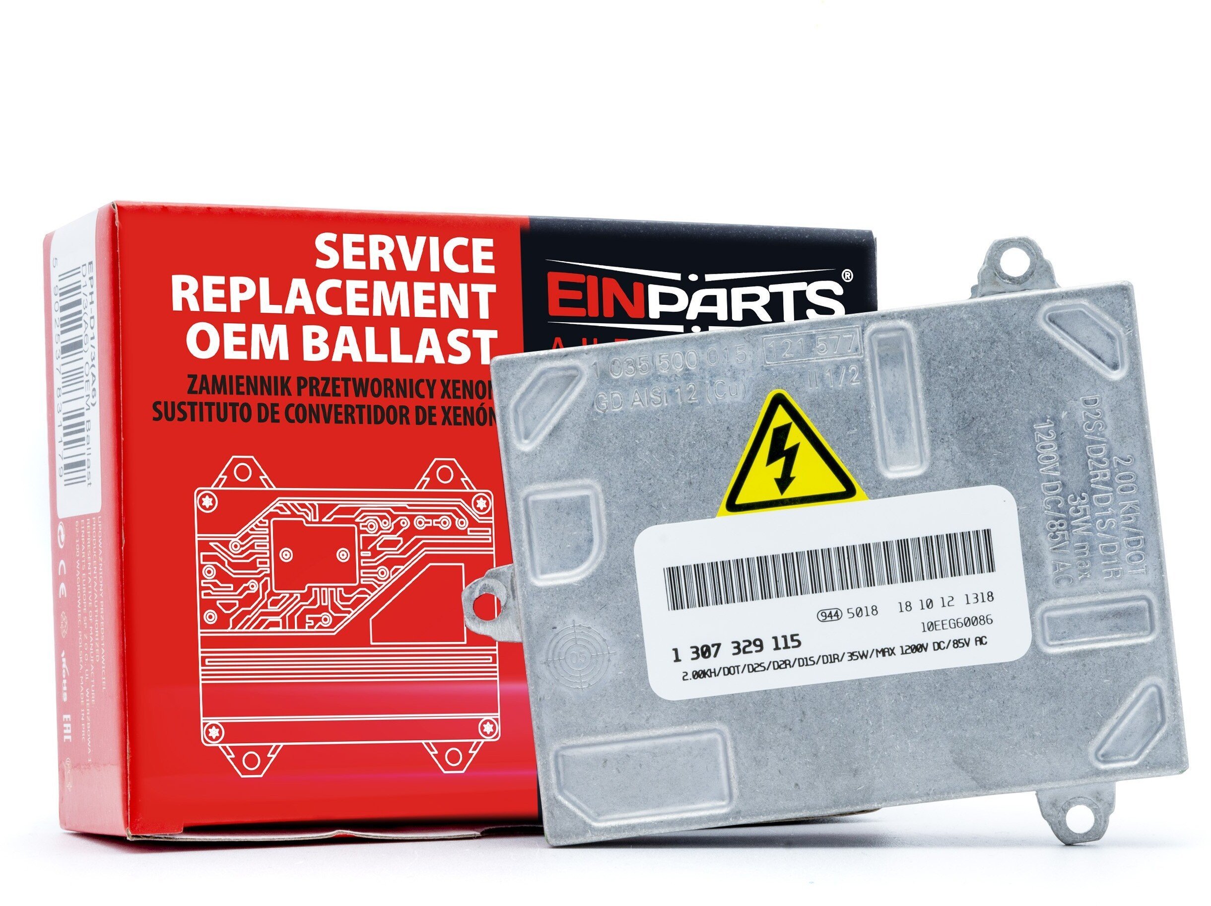 Przetwornica Einparts Automotive EINPARTS AUTOMOTIVE PRZETWORNICA XENONOWA DO AUDI A3 A4 A6 B7 35W ZAMIENNIK