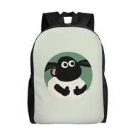 Torebki damskie - Shaun The Sheep Movie Wszechstronny plecak Zmywalny plecak szkolny w stylu casual Modna torba na komputer z tkaniny Oxford Unisex-hjka4248 - miniaturka - grafika 1