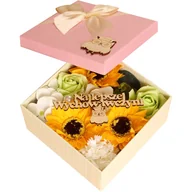 Sztuczne kwiaty - Prezent dla nauczyciela wychowawcy pani z przedszkola zakończenie roku szkolnego - miniaturka - grafika 1