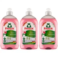 Środki do zmywarek - Frosch Płyn do mycia naczyń malinowy koncentrat Zestaw 3 x 500 ml - miniaturka - grafika 1