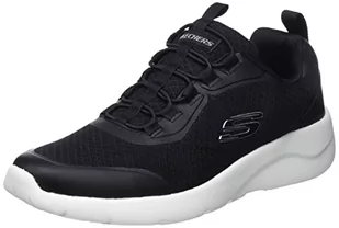 Skechers Męskie trampki 894133 BKW, Czarna siatka, syntetyczna biała trim, 48 EU - Trampki męskie - miniaturka - grafika 1