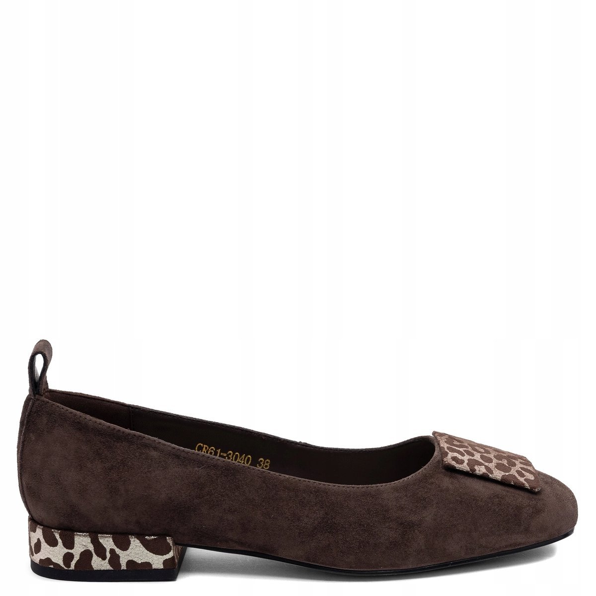 S. Barski Skórzane Baleriny Damskie Brązowe CR61-3040-D.BROWN r.37
