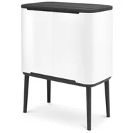 Kosze na śmieci - Brabantia Kosz na śmieci Bo Touch Bin 11 l + 23 l biały 313547 - miniaturka - grafika 1