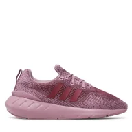 Sneakersy damskie - Sneakersy adidas Swift Run 22 W GV7978 Różowy - miniaturka - grafika 1