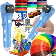 Długopisy - Długopis 3D Drukarka Bezprzewodowy Dla Dzieci + 105m Wkłady + Szablon Mata - miniaturka - grafika 1