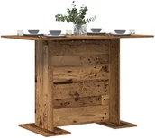 Stoły - Stół jadalny Stary Drewno 110x60x75 cm Z drewna inżynieryjnego - miniaturka - grafika 1