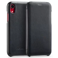 Etui i futerały do telefonów - moVear Etui Skórzane slim Apple iPhone Xr czarne pokrowiec MOVEAR AIPXRS0S0BKVBR - miniaturka - grafika 1