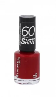 Rimmel London London 60 Seconds Super Shine lakier do paznokci 8 ml dla kobiet 320 Rapid Ruby - Lakiery do paznokci - miniaturka - grafika 1