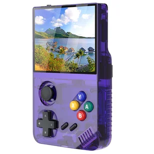 Ręczna konsola do gier M19, ekran HD 3,5 cali, karta TF 64GB, 20 000 gier - Fioletowy - Konsole i gry retro - miniaturka - grafika 1